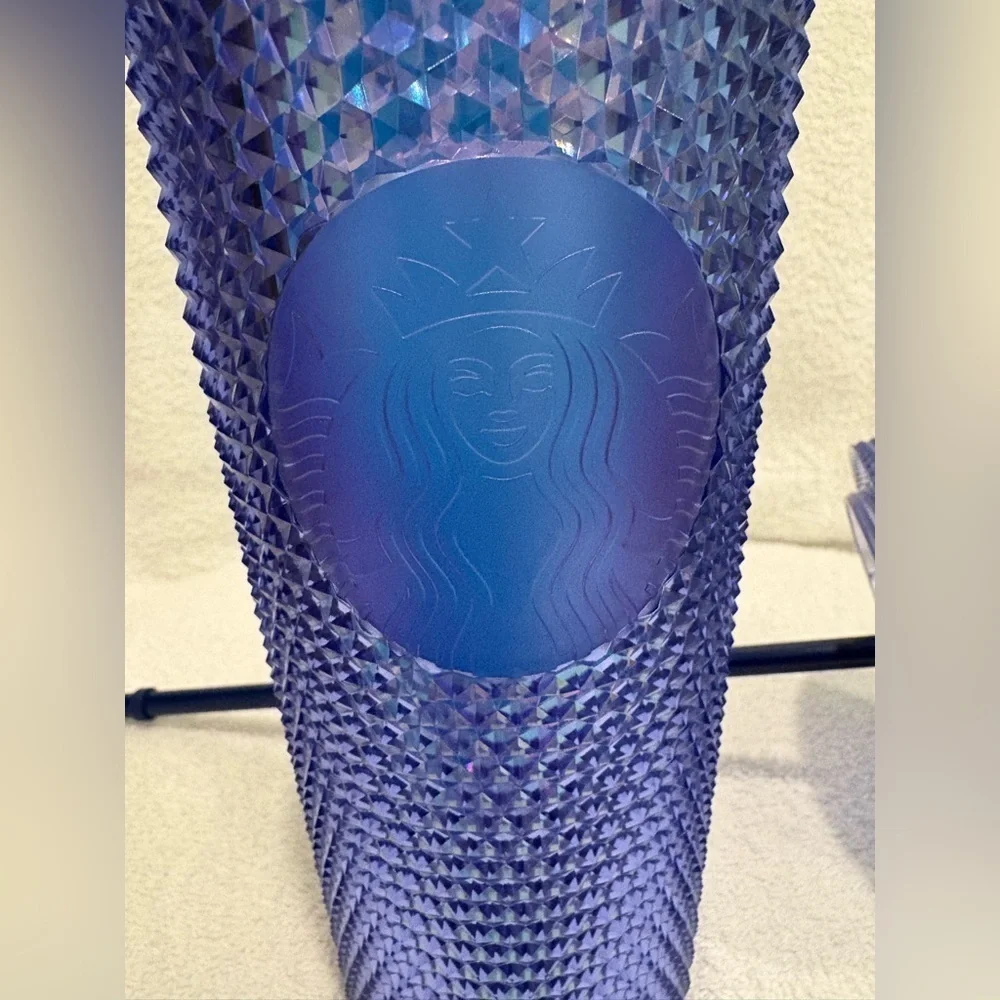 Starbucks, Walt Disney World, 50th anniversary blue purple iridescent Tumblr